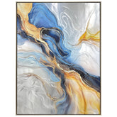 Celestial Rift - Hand Painted Textured Aluminum Wall Art.